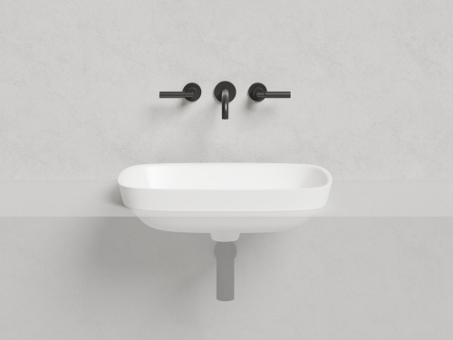 Раковина из искусственного камня S-Stone Salini MAREA 1802202MF 60х40 полувстраиваемая цвет мультиколор - фото 4